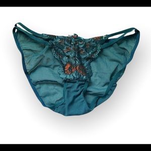 Lace Teal Green Bikini Panty